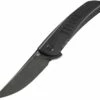 Bestech Knives Swift Linerlock G30D, 3.5" D2 Black Stonewashed Plain Blade, Black G10 Handle