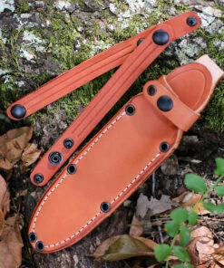 Bark River Knives Bravo 1.5 Field, 5.8" CPM-3V Plain Blade, Black Canvas Micarta Handle -Buck Knives Sales Bravo1.5 sheath 79298.1600700888