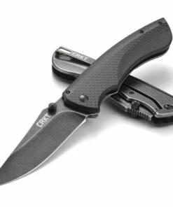 CRKT Burnout Framelock CR4123K, 3.660" 8Cr13mOV Plain Blade, Black Carbon Fiber G10 Base with 3Cr13 on the back Handle -Buck Knives Sales Burnout Framelock 3 24597.1579208030