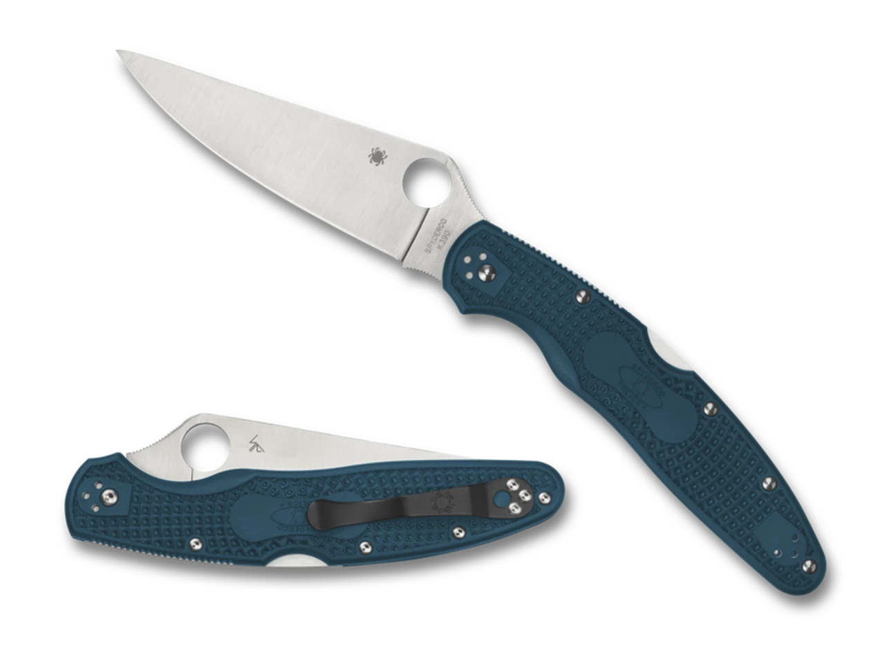 Spyderco Knives Spyderco Police 4 Lightweight C07FP4K390, 4.38" K390 Satin Plain Blade, FRN Handle 1 Spyderco Knives Spyderco Police 4 Lightweight C07FP4K390, 4.38" K390 Satin Plain Blade, FRN Handle