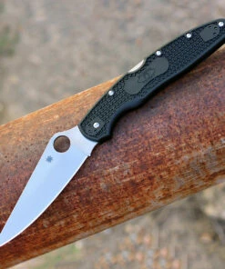 Spyderco Knives Spyderco Police 4 Lightweight C07PBK4, 4.39" VG-10 Plain Blade, FRN Handle