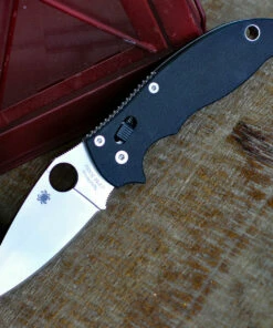 Spyderco Knives Spyderco C101GP2 Manix 2 G-10, 3.37" CPM S30V Plain Blade