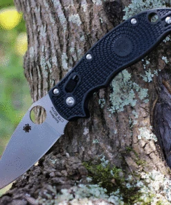 Spyderco Knives Spyderco Manix 2 Lightweight Black FRCP (3.37" CTS BD1N Satin) C101PBK2
