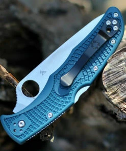 Spyderco Knives Spyderco Endura K390 Lightweight C10FPK390, 3.8" K390 Steel Plain Blade, Blue FRN Handle. -Buck Knives Sales C10FPK390.1 87240.1605297517
