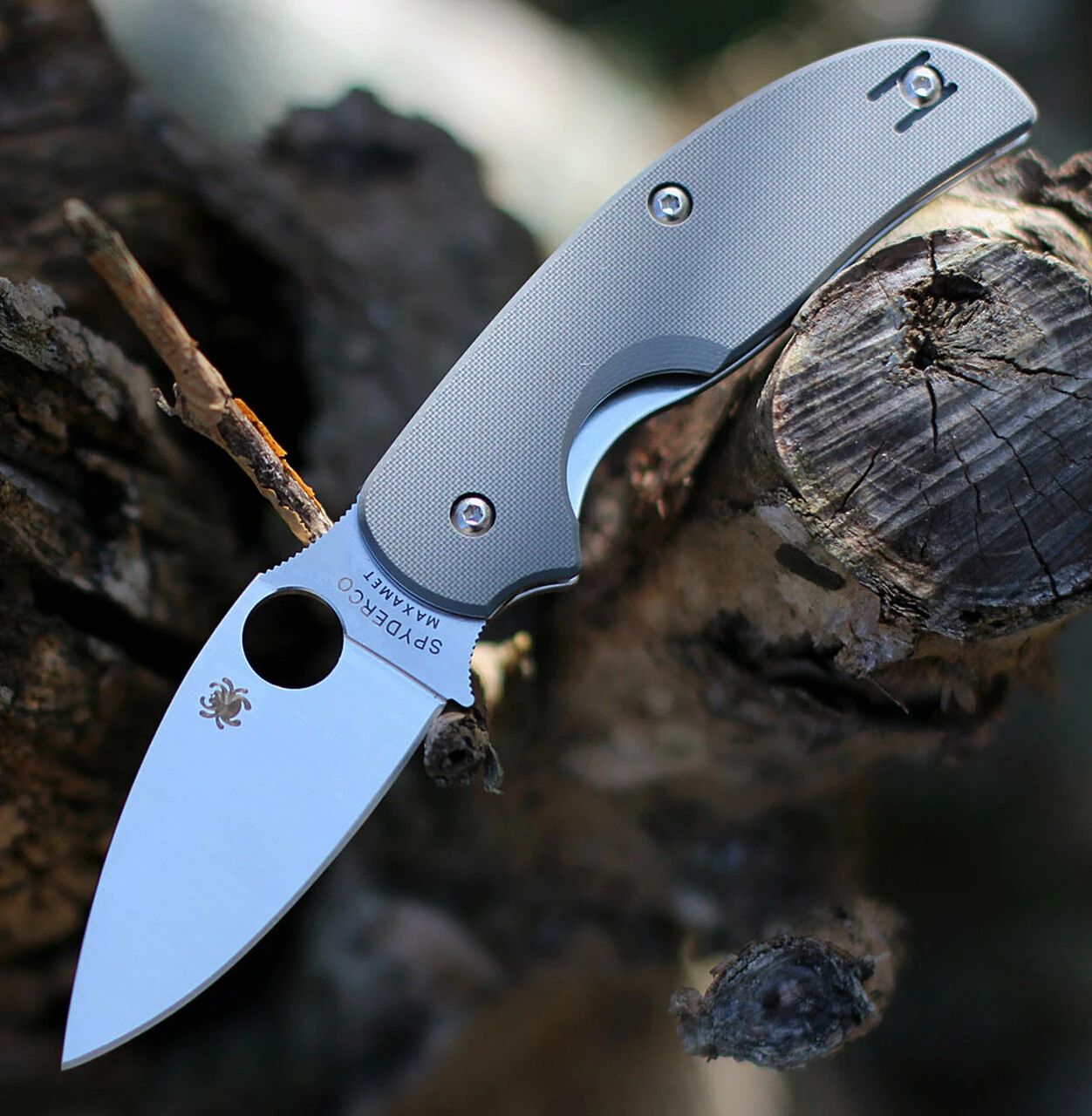 Spyderco Knives Spyderco Sage 1 Cool Gray C123GPGY, 3.00" Maxamet Plain Blade, G-10 Handle 1 Spyderco Knives Spyderco Sage 1 Cool Gray C123GPGY, 3.00" Maxamet Plain Blade, G-10 Handle