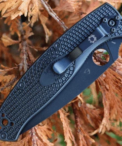 Spyderco Knives Spyderco Resilience Lightweight Black C142PBBK, 4.20" 8Cr13MoV Black Plain Blade, Black FRN handle -Buck Knives Sales C142PBBK.2 18560.1633461308