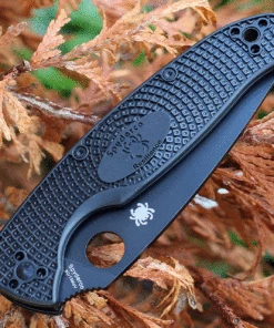 Spyderco Knives Spyderco Resilience Lightweight Black C142PBBK, 4.20" 8Cr13MoV Black Plain Blade, Black FRN handle -Buck Knives Sales C142PBBK.3 83318.1633461308