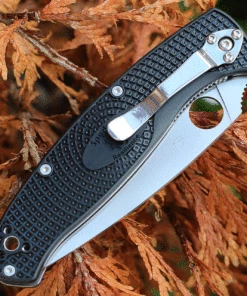 Spyderco Knives Spyderco Resilience Lightweight C142PSBK, 4.20" 8Cr13MoV Satin Part Serrated Blade, Black FRN handle -Buck Knives Sales C142PBK.2 71385.1633460863