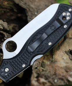 Spyderco Knives Spyderco Rescue Thin Blue Line 3.57" Satin Black FRN C14FBKBL3 -Buck Knives Sales C14FSBKBL3.2 50883.1626810315