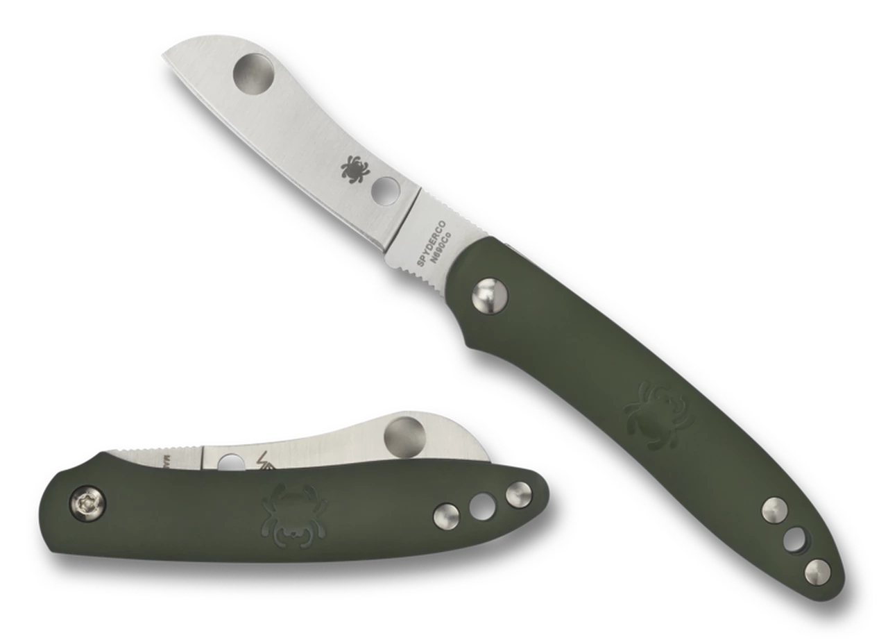 Spyderco Knives Spyderco Roadie Slipjoint - Green FRN (2.09"N690co PlainEdge) C189GPR 1 Spyderco Knives Spyderco Roadie Slipjoint - Green FRN (2.09"N690co PlainEdge) C189GPR