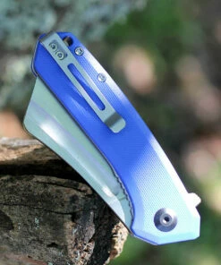 CIVIVI Knives CIVIVI Mini Bullmastiff C2004B, 2.97" 9Cr18MoV Stonewashed Cleaver Plain Blade, Blue G-10 Handles -Buck Knives Sales C2004B.2 00793.1592336825