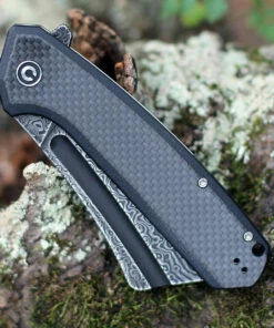 CIVIVI Knives CIVIVI Bullmastiff C2006DS-1, 3.83" Damascus Cleaver Blade, Black G-10 Handles w/Twill Carbon Fiber Overlay -Buck Knives Sales C2006DS 1.2 78433.1602872630