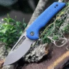 CIVIVI Knives CIVIVI Odium C2010C, 2.65" D2 Stonewashed Drop Point Plain Blade, Blue G-10 Handles