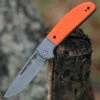 CIVIVI Knives CIVIVI Trailblazer C2018A, 2.97" 14C28N Gray Stonewashed Drop Point Blade, Orange G-10 Handle w/ Gray Stainless Steel Bolster
