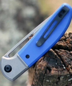 CIVIVI Knives CIVIVI Trailblazer C2018B, 2.97" 14C28N Gray Stonewashed Drop Point Blade, Blue G-10 Handle w/ Gray Stainless Steel Bolster -Buck Knives Sales C2018B.2 57111.1621963964