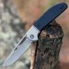 CIVIVI Knives CIVIVI Trailblazer C2018C, 2.97" 14C28N Gray Stonewashed Drop Point Blade, Black G-10 Handle w/ Gray Stainless Steel Bolster