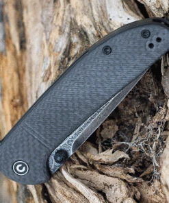 CIVIVI Knives CIVIVI Badlands Vagabond C2019DS-1, 3.25" Black Hand Rubbed Damascus Drop Point Blade, Twill Carbon Fiber Handles -Buck Knives Sales C2019DS1 3 18746.1628004187