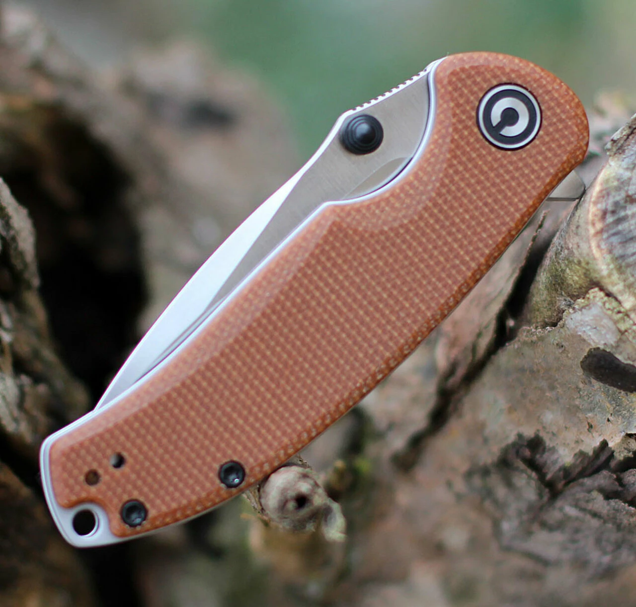 CIVIVI Knives CIVIVI Pintail C2020A, 2.98" CPM S35VN Satin Drop Point Plain Blade, Brown Micarta Handles 3 CIVIVI Knives CIVIVI Pintail C2020A, 2.98" CPM S35VN Satin Drop Point Plain Blade, Brown Micarta Handles - Image 3