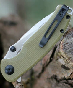 CIVIVI Knives CIVIVI Pintail C2020B, 2.98" CPM S35VN Satin Drop Point Plain Blade, Olive Green Micarta Handles -Buck Knives Sales C2020B.2 79626.1609256603