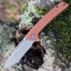 CIVIVI Knives Keen Nadder, C2021B, 3.48" N690 Compound Tanto Blade, Brown Micarta Handles