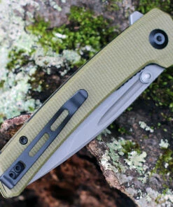 CIVIVI Knives Keen Nadder, C2021C, 3.48" N690 Compound Tanto Blade, Olive Micarta Handles -Buck Knives Sales C2021C.2 32362.1611674798