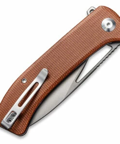 CIVIVI Knives CIVIVI Riffle Flipper Knife C2024A, 3.46" 14C28N Gray Stonewashed Drop Point Blade, Brown Micarta Handles -Buck Knives Sales C2024A Riffle 8 98494.1614202311