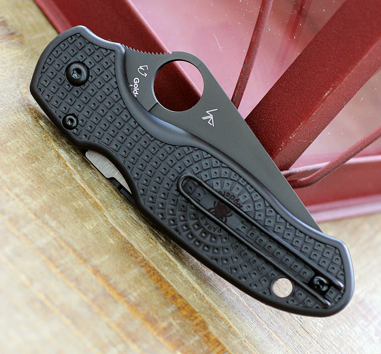 Spyderco Knives Spyderco Para 3 Lightweight Blk FRN (3" CTS BD1N Blk) C223PBBK 4 Spyderco Knives Spyderco Para 3 Lightweight Blk FRN (3" CTS BD1N Blk) C223PBBK - Image 4