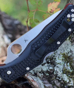 Spyderco Knives Spyderco Endela "Thin Red Line" Blk FRN (3.4" Serr) C243FPSBKRD -Buck Knives Sales C243FPSBKRD.1 13281.1631307473