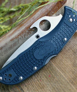 Spyderco Knives Spyderco Endela Emerson Opener C243PGYW, 3.41" VG-10 Satin Plain Blade, Black FRN Handle -Buck Knives Sales C243PGYW.4 15055.1589483355