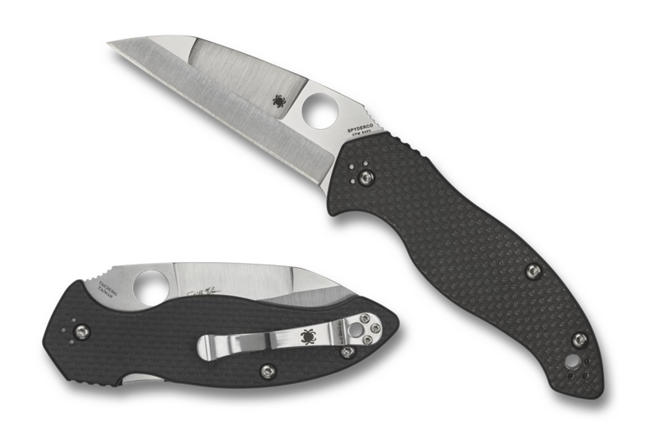 Spyderco Knives Spyderco Canis C248CF, 3.43" CPM S30V Satin Plain Blade, Carbon Fiber/G-10 Laminate Handle 5 Spyderco Knives Spyderco Canis C248CF, 3.43" CPM S30V Satin Plain Blade, Carbon Fiber/G-10 Laminate Handle - Image 5