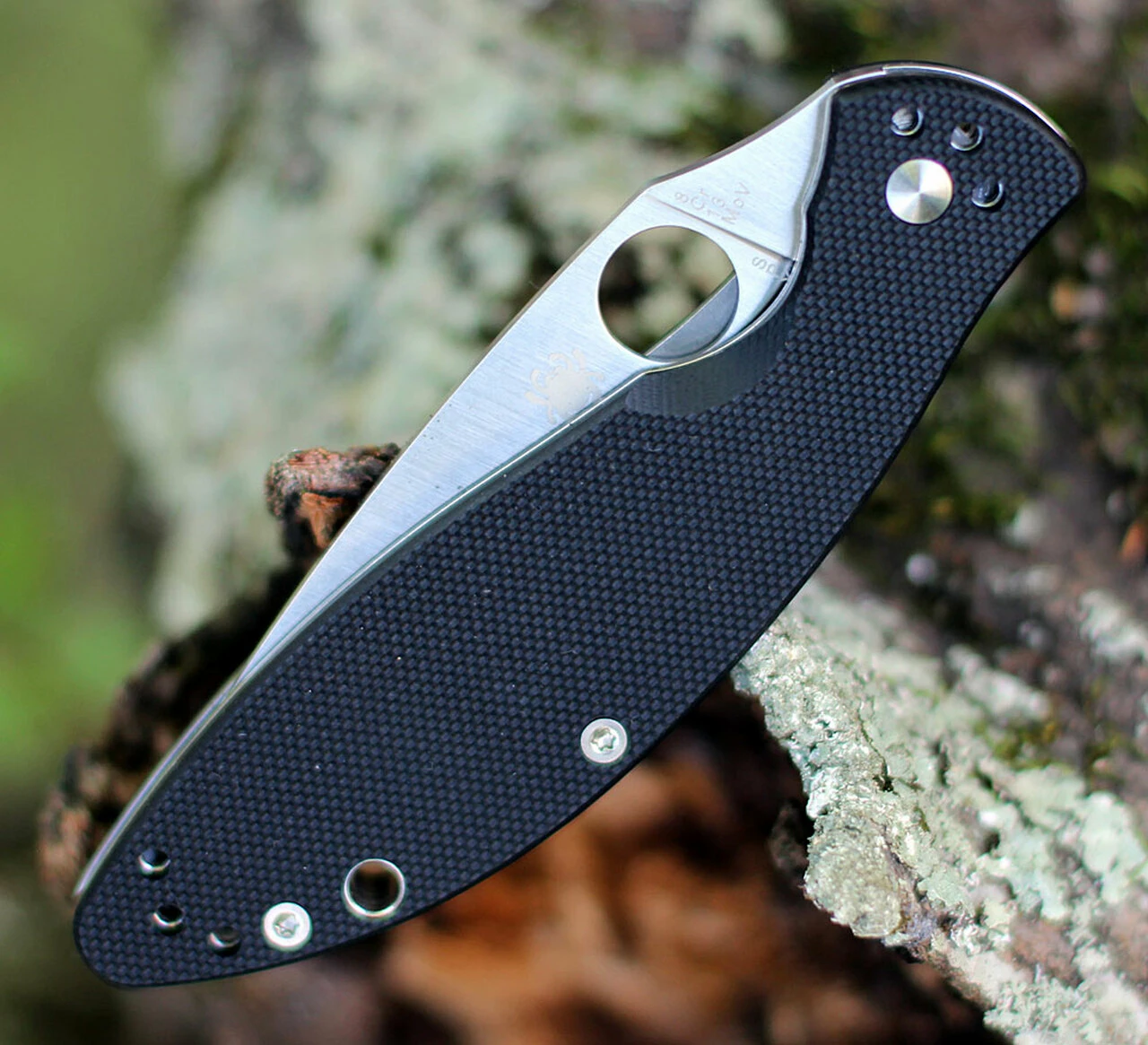 Spyderco Knives Spyderco Astute - Black G10 (3" 8Cr13MoV Satin) C252GP 4 Spyderco Knives Spyderco Astute - Black G10 (3" 8Cr13MoV Satin) C252GP - Image 4