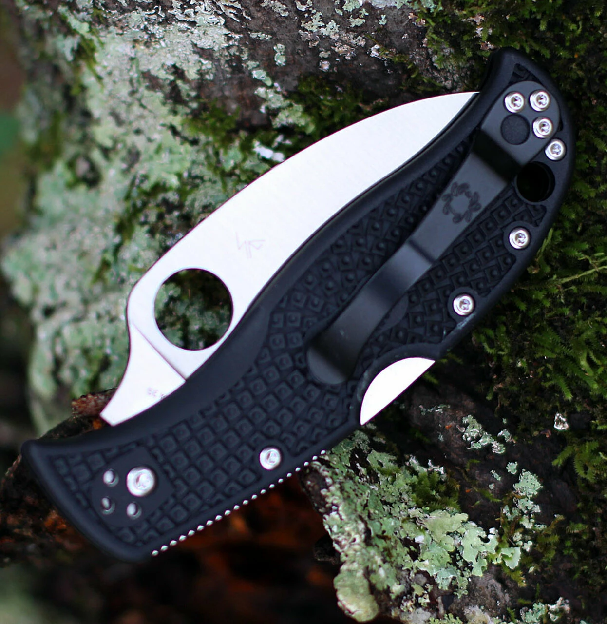 Spyderco Knives Spyderco RockJumper C254SBK, 3.08" VG-10 SpyderEdge Blade, Black FRN Handle 3 Spyderco Knives Spyderco RockJumper C254SBK, 3.08" VG-10 SpyderEdge Blade, Black FRN Handle - Image 3
