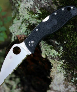 Spyderco Knives Spyderco RockJumper C254SBK, 3.08" VG-10 SpyderEdge Blade, Black FRN Handle