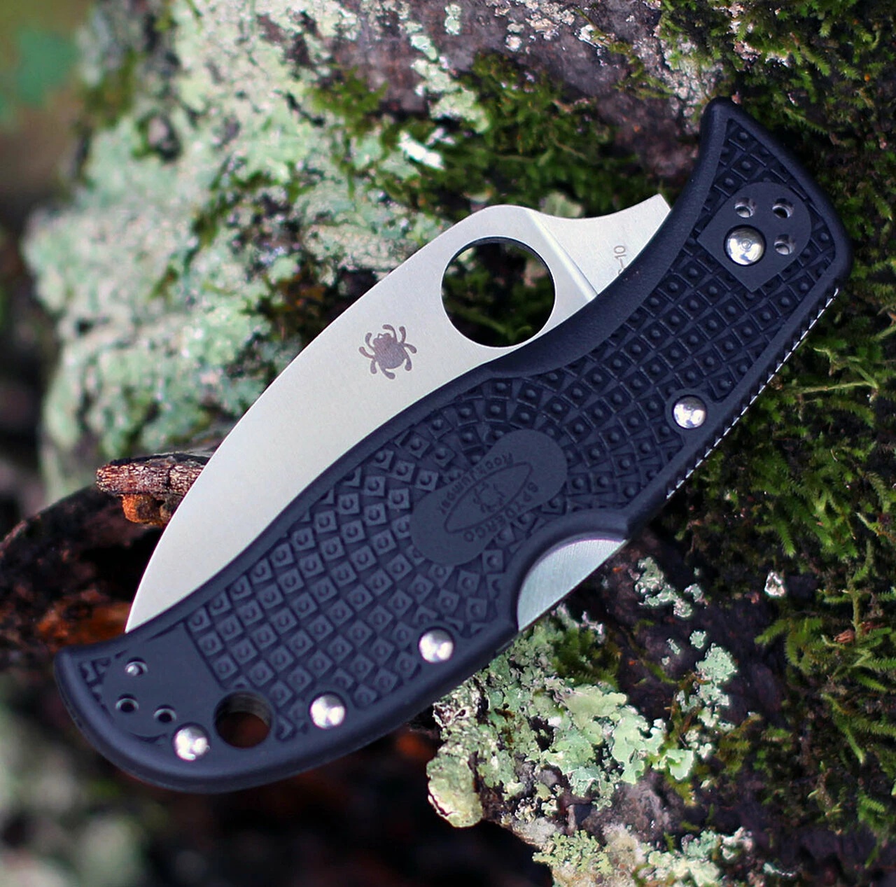 Spyderco Knives Spyderco RockJumper C254SBK, 3.08" VG-10 SpyderEdge Blade, Black FRN Handle 4 Spyderco Knives Spyderco RockJumper C254SBK, 3.08" VG-10 SpyderEdge Blade, Black FRN Handle - Image 4