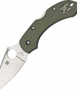 Spyderco Knives Spyderco C28GPFG Dragonfly, 2.25" VG-10 Plain Blade, Foliage Green Handle