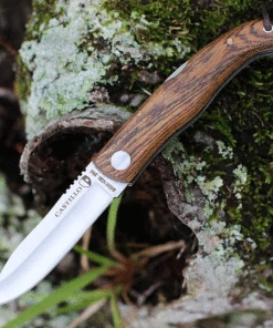 Castillo Knives Muralla Folding Lockback, C2BOW, 3.5" Sandvik 14C28N Plain Blade, Bocote Wood Handle