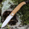 Castillo Knives Muralla Folding Lockback, C2WBM, 3.5" Sandvik 14C28N Plain Blade, Wheat Brown Micarta Handle
