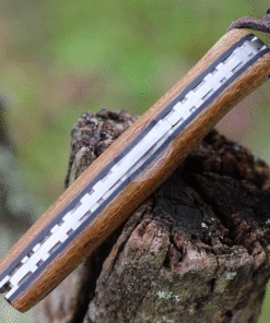 Castillo Knives Muralla Folding Lockback, C2WBM, 3.5" Sandvik 14C28N Plain Blade, Wheat Brown Micarta Handle -Buck Knives Sales C2WBM.3 31410.1636050241