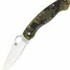 Spyderco Knives Spyderco C36GPCMO Military, 4" CPMS30V Satin Blade, G-10 Camo Handle