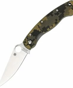 Spyderco Knives Spyderco C36GPCMO Military, 4" CPMS30V Satin Blade, G-10 Camo Handle