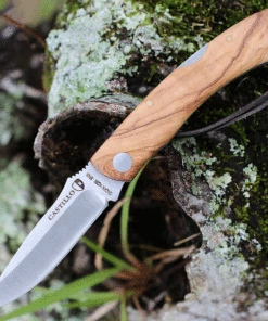 Castillo Knives Torre Lockback Folding, C3OLW, 3" Sandvik 14C28N Blade, Olivewood Handles