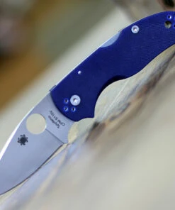 Spyderco Knives Spyderco C41GPDBL5 Native 5, 3" CPM S110V, Dark Blue G-10 Handle