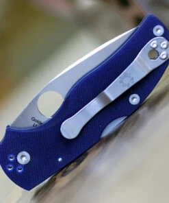 Spyderco Knives Spyderco C41GPDBL5 Native 5, 3" CPM S110V, Dark Blue G-10 Handle -Buck Knives Sales C41GPDBL5.3 47365.1612206053