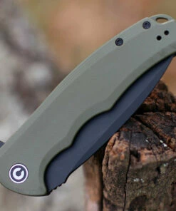 CIVIVI Knives CIVIVI Praxis C803F, 3.75" 9Cr18MoV Black Stonewashed Drop Point Blade, OD Green G-10 Handles -Buck Knives Sales C803F.3 43558.1621951097
