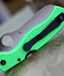 Spyderco Knives Spyderco Atlantic Salt C89FPGR, 3.68" LC200N Satin Plain Blade, Green FRN Handle -Buck Knives Sales C89 36074.1611933037