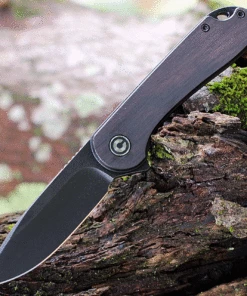 CIVIVI Knives CIVIVI Elementum - Black Ebony Wood (2.96" D2 Black Stonewashed) - C907W