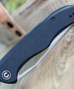 CIVIVI Knives CIVIVI Shredder C912DS, 3.7” Damascus Clip Point Plain Blade, Black Coarse G-10 Handles -Buck Knives Sales C912DS.5 16453.1621957256