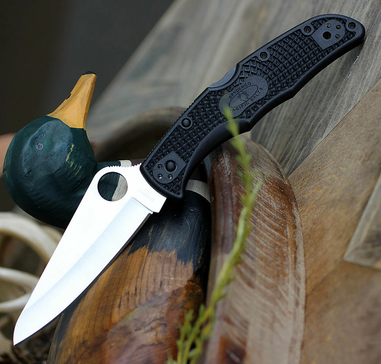 Spyderco Knives Spyderco Pacific Salt 2 C91PBK2, 3.78" H1 Steel Satin Plain Blade, Black FRN Handle 1 Spyderco Knives Spyderco Pacific Salt 2 C91PBK2, 3.78" H1 Steel Satin Plain Blade, Black FRN Handle