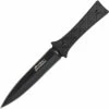 Case Tec X FB-4 Boot Knife 52224, 4" 440 Stainless Steel Black Coated Dagger, Black G-10 Handle