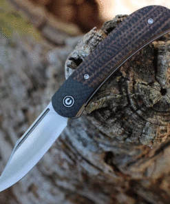 Buck Knives Sales 8 CIVIVI Knives CIVIVI Appalachian Drifter II Dark Brown Micarta (3" Satin) C19010C-1